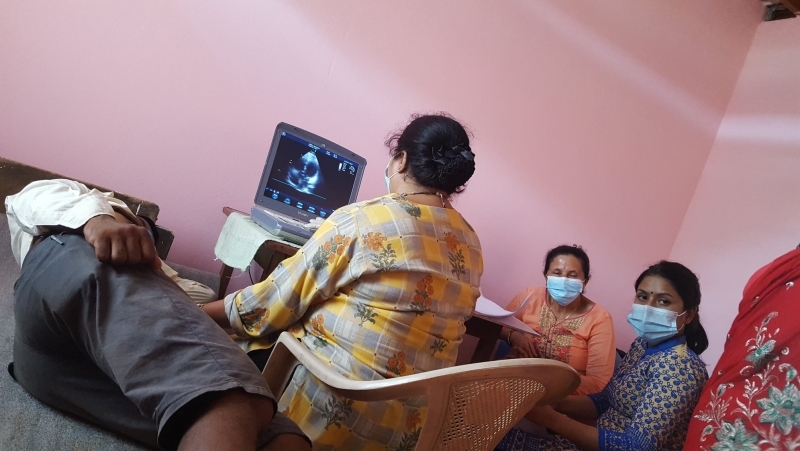 One day Heart screening Free Health camp at Nuwakot